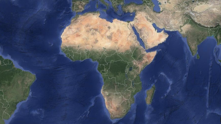 Africa satellite image