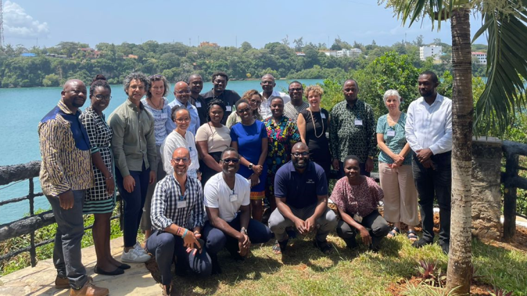 Group photo of participants to the Decolonisation and Global Health Research Exchange Network Meeting