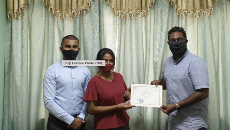 Photograph of funders of the NGO to Work Exclusively with Migrant Workers Established in Maldives