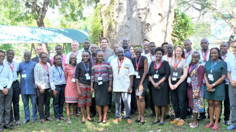Group photos of the participants to the KWTRP Hypertension Control in Rural Africa(IHCoR) NIHR Global Health Research Group meeting 2023