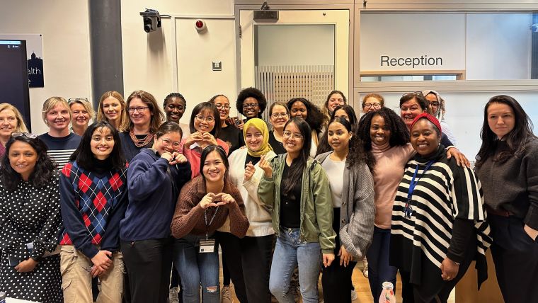 The women from the IHTM 2024 cohort celebrate International Women's Day