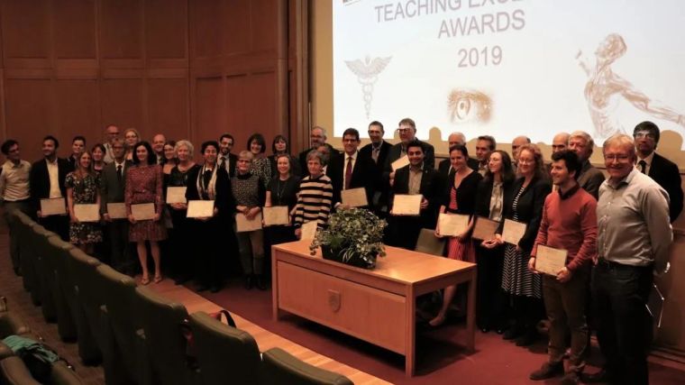 Group photo of the winners of the Teaching Excellence Award 2019