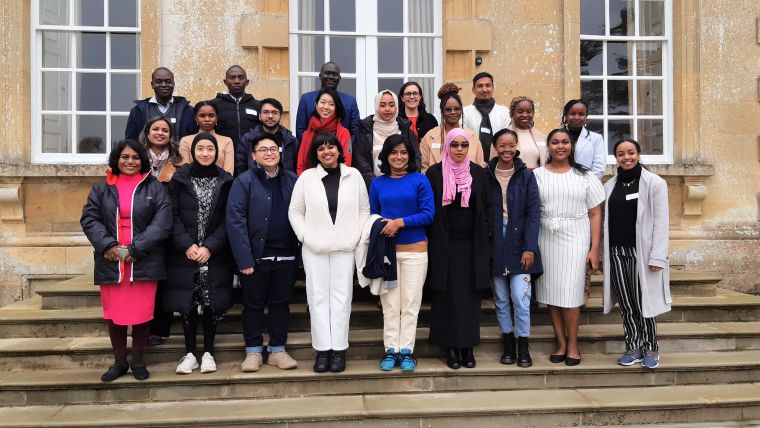 The students studying IHTM in 2022/23 gathered together for the induction day at Ditchley Park.
