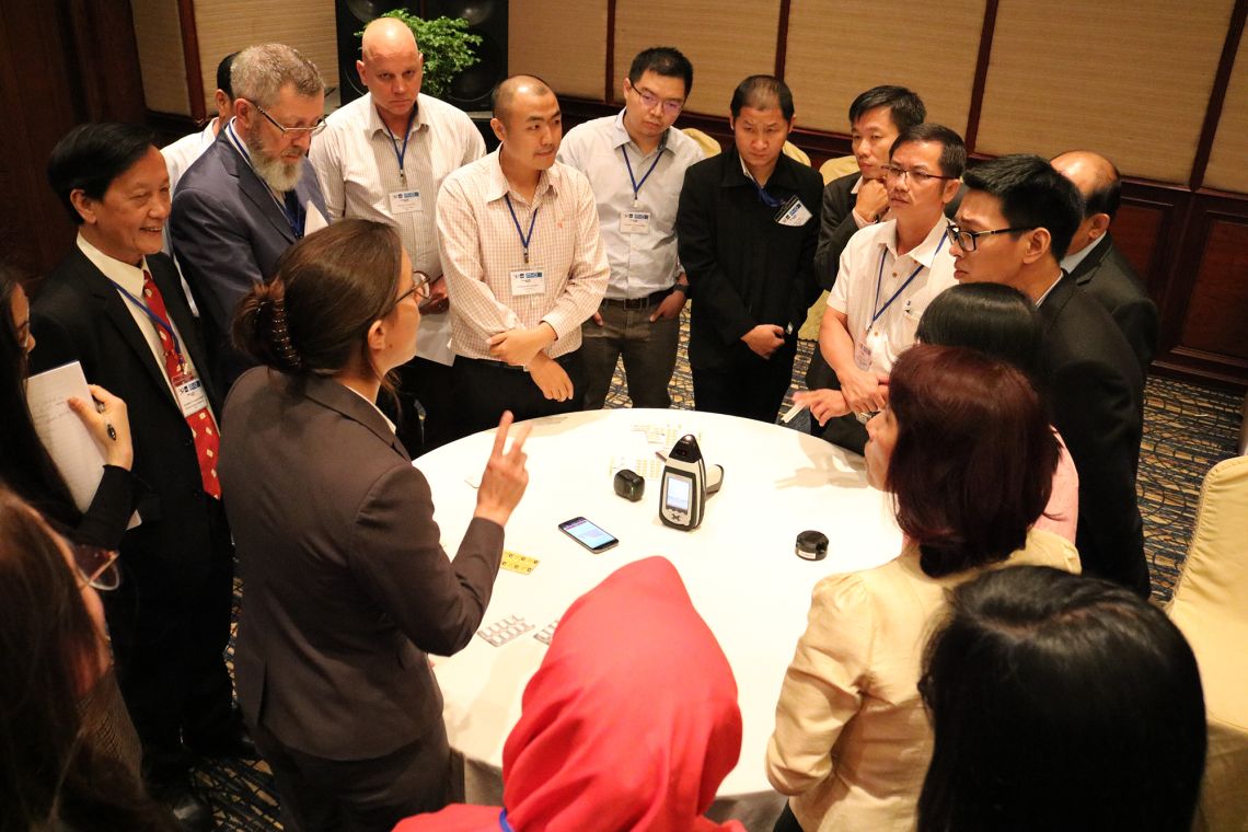Medicine quality screening devices' hands-on session with medicines regulators from the GMS countries